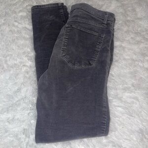 Gap True skinny grey velour jeans pants slacks woman’s size 26